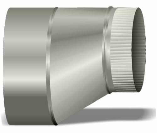 10"-8" Pipe Red. Flat on Side SE/SE 26ga