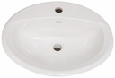 Aqualyn 1-Hole Drop-In Bathroom Sink