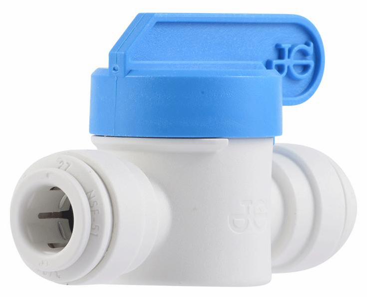 Polypropylene Shut-Off Valve, 3/8, Single Packed