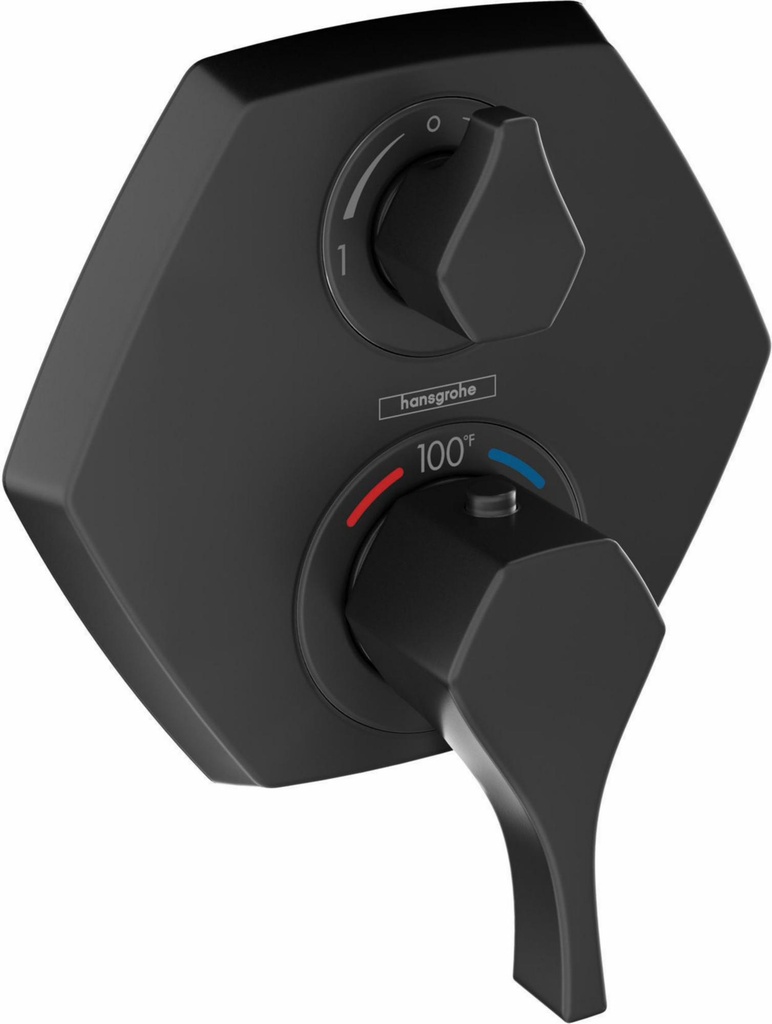 Locarno Thermostatic Valve Trim With Volume Control And Diverter