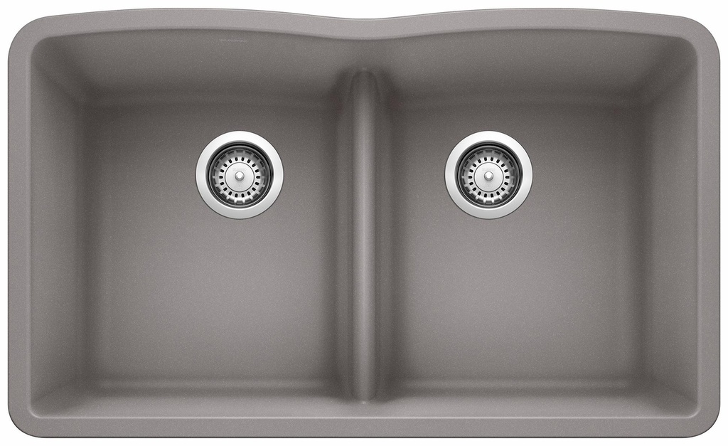 Diamond U 2 Bowl Low Divide Undermount Silgranit Sink