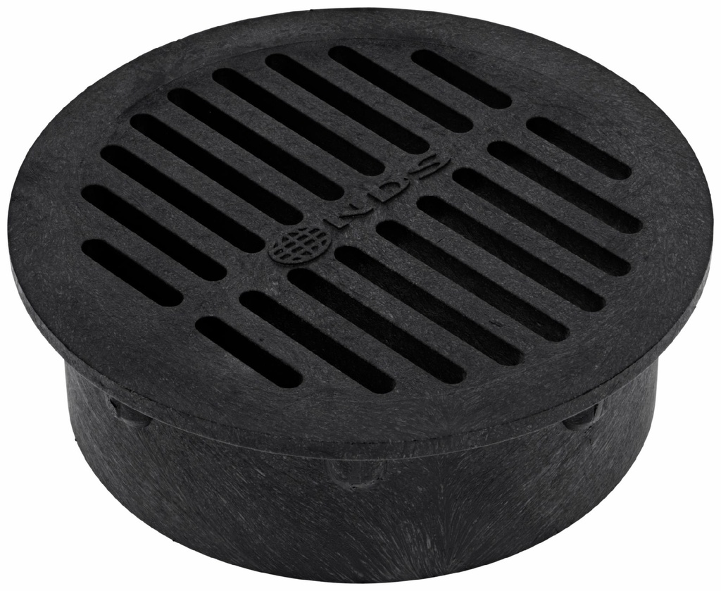 6IN ROUND GRATE - BLACK