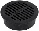 6IN ROUND GRATE - BLACK