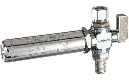 1/2 Crimpex x 3/8 OD Comp x Water Hammer Arrester