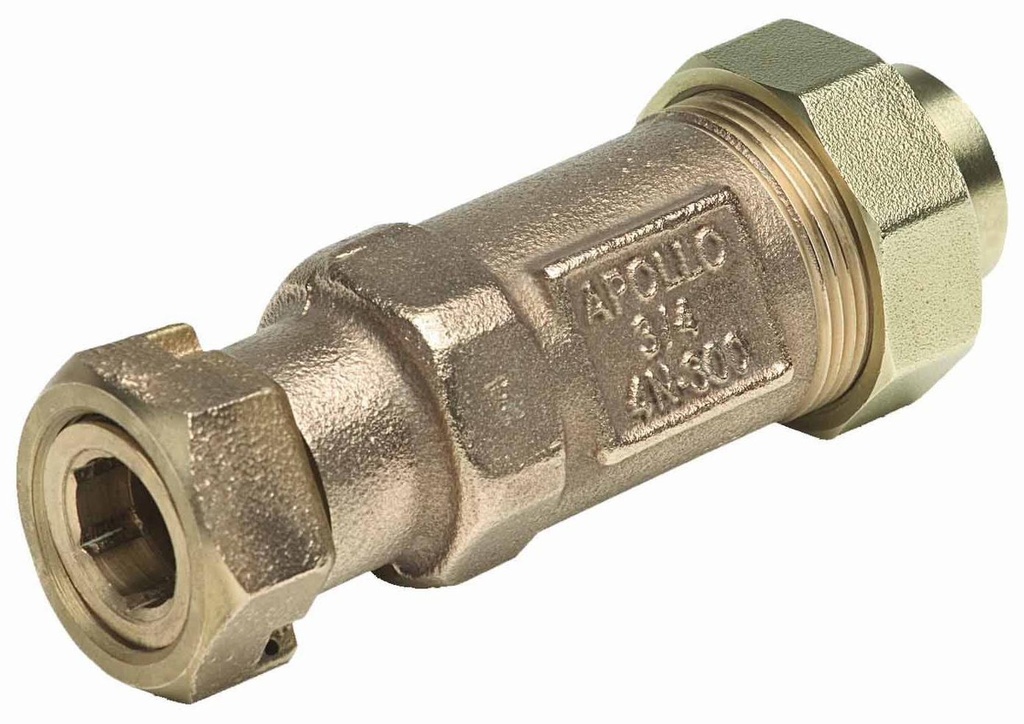 OBS DUAL CHECK,3/8"NPT,BRZ