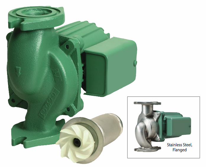 1/8 hp flanged CI circulator c/w check valve