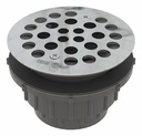 2-Piece FRZERO FR PVC Shower Drain x Hub for Molded Shower Bases