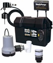 Battery Back-Up Emergency Sump Pump 12V with Alarm