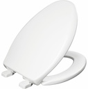 Kennan Elongated Plastic Toilet Seat Slow-Close with Extra Stability