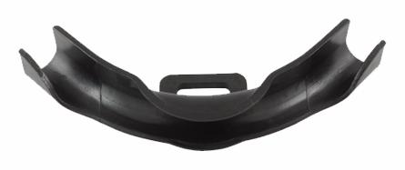 SUPPORT BEND PLASTIC W/ NAIL  TAB FOR3/4"PIPE BK