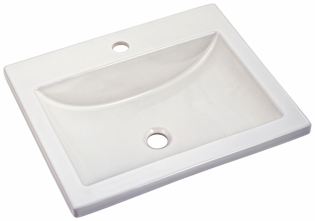 Studio 1-Hole Drop-In Bathroom Sink