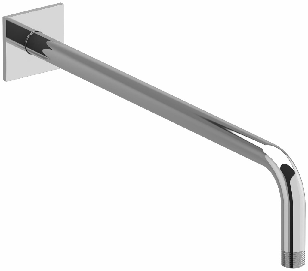 16" Wall Mount Shower Arm With Square Escutcheon