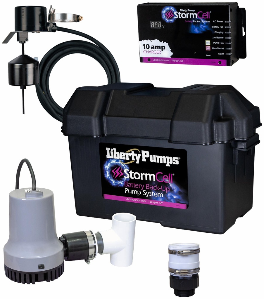 12V Battery Operated Emergency Sump Pump System (battery not included)
