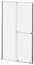BALANCIA (Box 2 of 2) 48"x79" Sliding Shower Door Mobile Panel for Alcove Installation (Reversible)