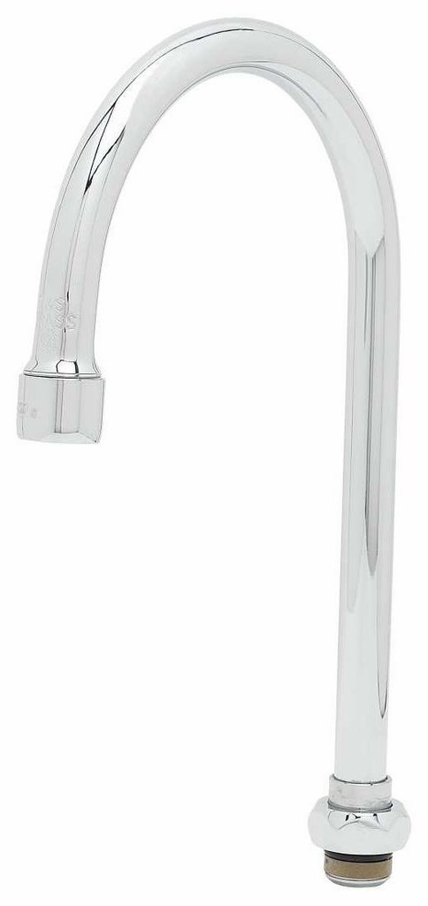 Swivel Gooseneck, 5-11/16" Spread, 10-3/8" Height, 6-3/8" Clearance