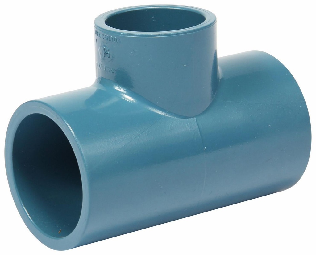 1"x1"x3/4" CPVC RED. TEE SxSxS AQUARISE