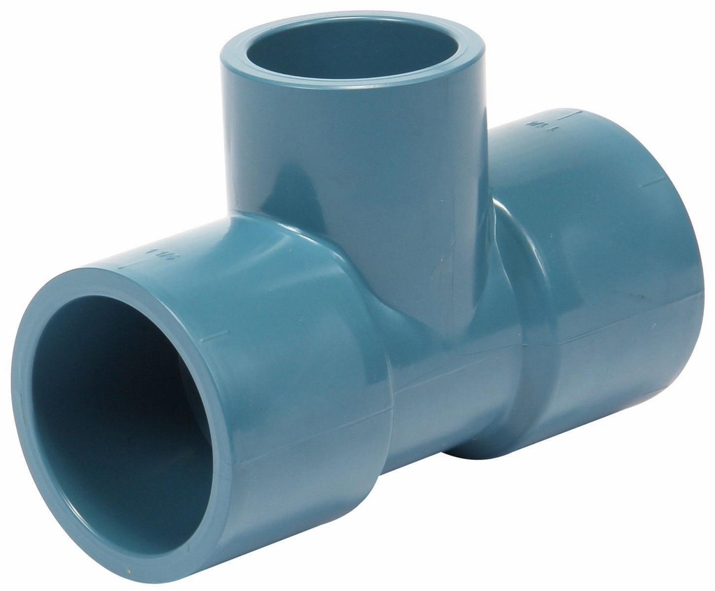 1 1/4"x1 1/4"x1" CPVC RED. TEE SxSxS AQUARISE