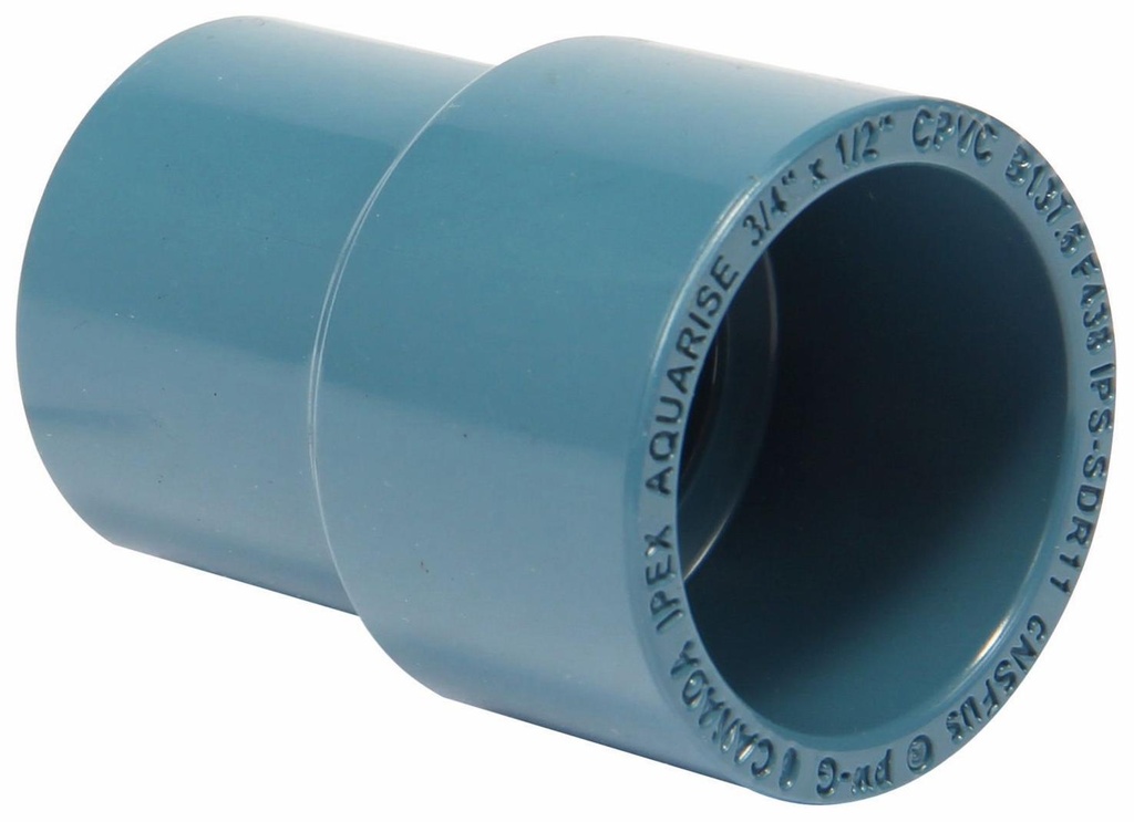 3/4"x1/2" CPVC RED. CPLG SxS AQUARISE