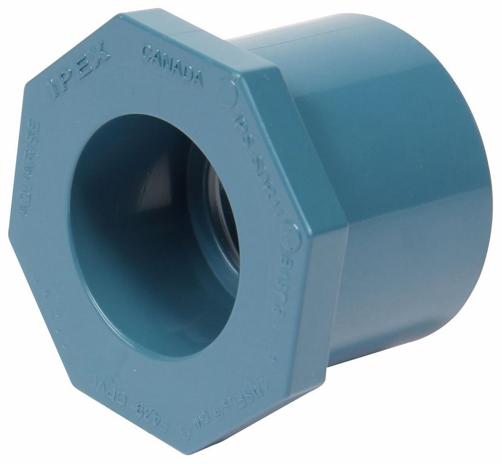 1 1/2"x1" CPVC RED. BUSHING SPxS AQUARISE