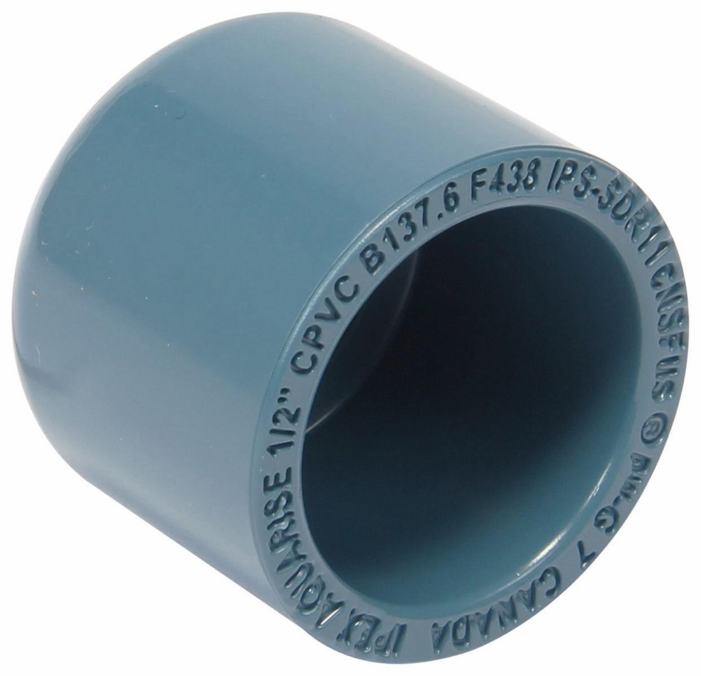 1/2" CPVC CAP SOC AQUARISE
