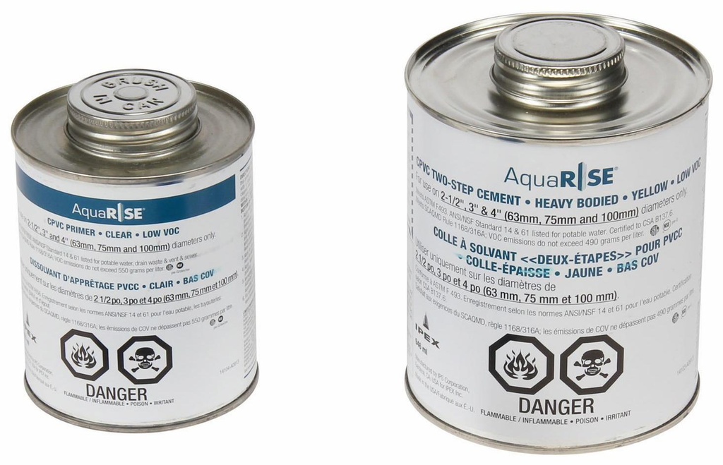 AquaRise 2-Step Cement Kit 946ml Cement & 473ml Primer