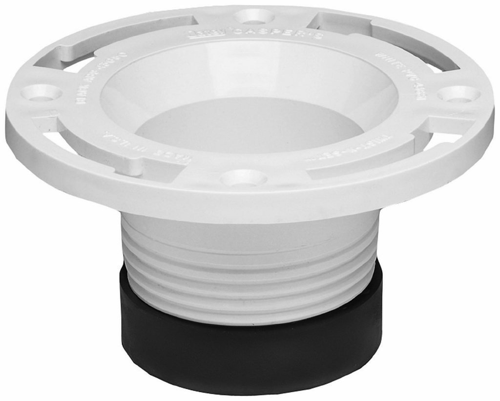 4" PVC Twist-N-Set Toilet Flange
