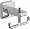 Contemporary Square Double Robe Hook