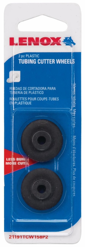 Replacement Wheel For Tubing Cutters, Plastic Cutting, 2-Pack