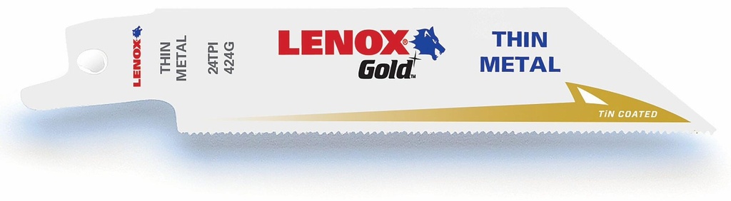 4"x3/4" 24TPI Gold Power Arc Thin Metal Cutting Recip (Each)