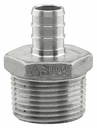 SSPEX-MA0507 - '1/2" x 3/4" MPT 304SS Crimp PEX Male Adapter - F1807'