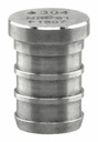 SSPEX-P05 - '1/2" 304SS Crimp PEX Plug - F1807'