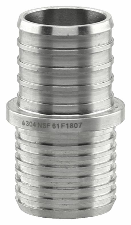 SSPEX-PBCK10 - '1" 304SS Crimp PEX Transition Coupling Kit - F1807'