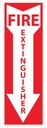 Fire Extinguisher Label, Decal 4x12