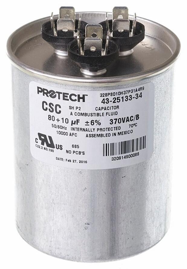 Capacitor - 80/10/370 Dual Round