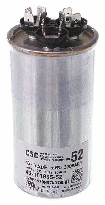 Capacitor - 45/7.5/370 Dual Round