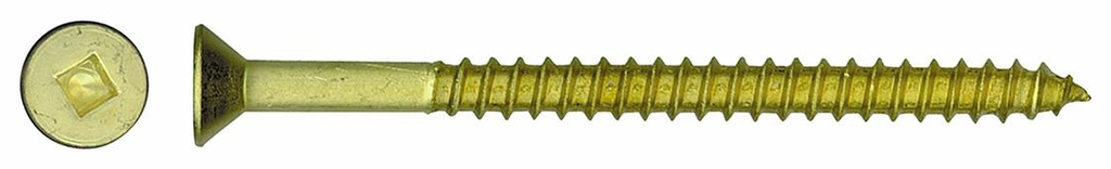 #10X1-1/2 BRASS WOODSCREW 100