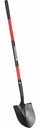 Round Point, 14-Gauge Shovel, 12 in. Head, 48 in. Fiberglass Handle