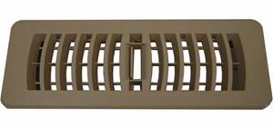 4"X10" PLASTIC FLOOR REGISTER - TAUPE-BULK