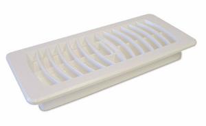 4"X10" PLASTIC FLOOR REGISTER - WHTE-BULK