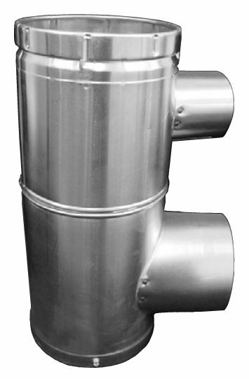 5" x 5" x 4" x 4" Single Wall Tee Base