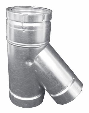 6" x 6" x 6" Double Wall Swivel Wye