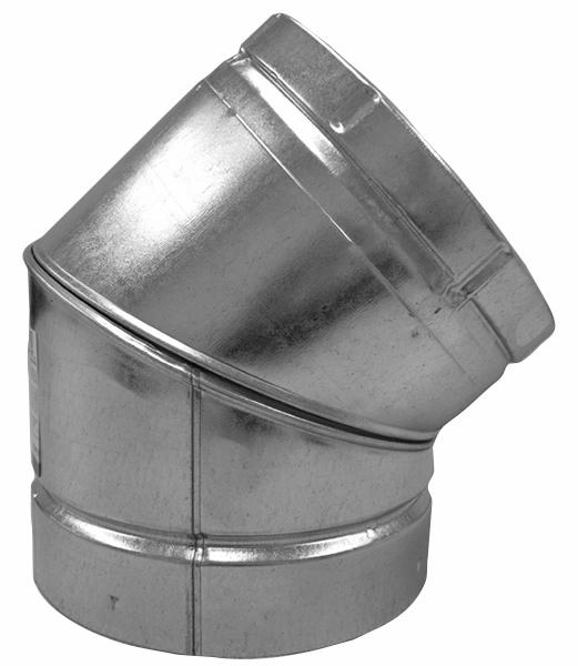 8" Double Wall 45 Degree Elbow