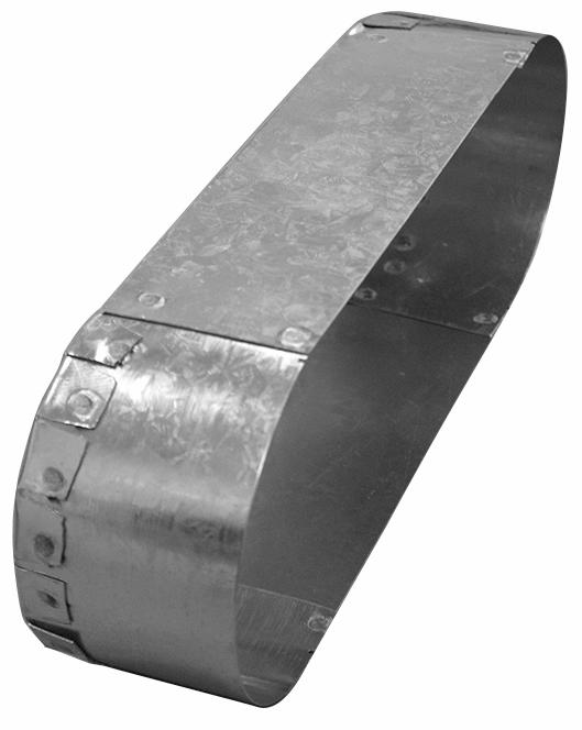 6" Oval (3" x 7-3/4") End Cap