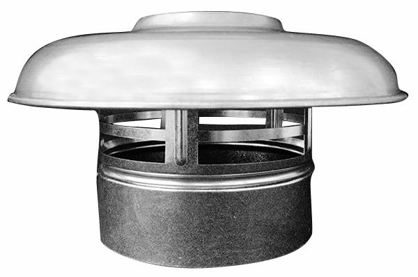 7" Rain Cap Galvanized