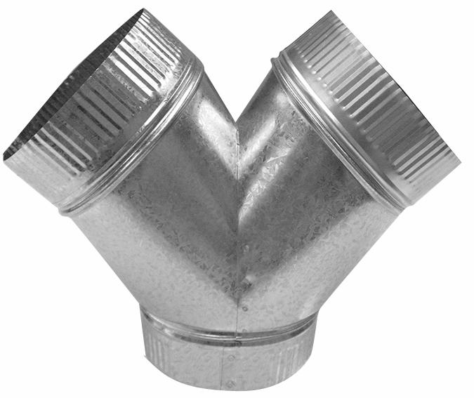 12" x 12" x 12" Pant Wye 28ga Small End