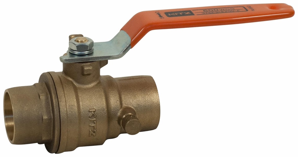 1 CC KITZ BALL VALVE W/DRAIN 69D