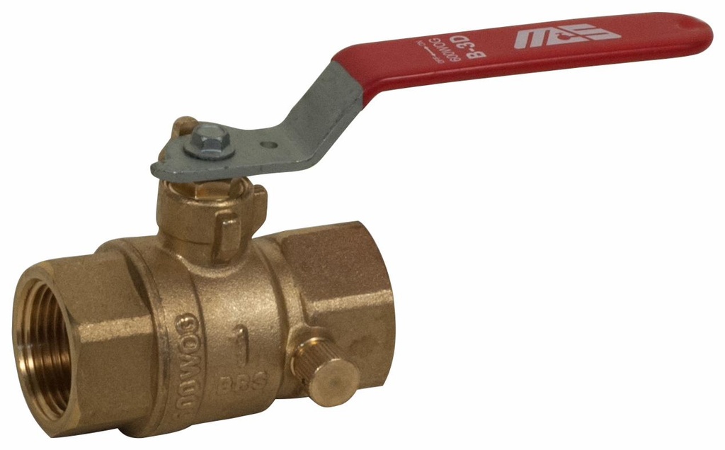 1/2 IP MAS BALL VALVE W/DRAIN B3D