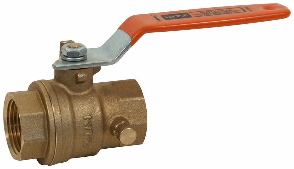 1 IP KITZ BALL VALVE W/DRAIN 68D