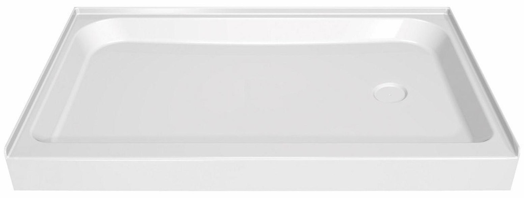 60" x 30" RH Drain Alcove Shower Base
