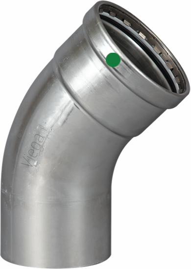 3 P/P STAINLESS STEEL CXFTG 45° ELBOW XL